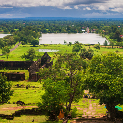 Nongsa vue d'en haut depuis Wat Phou Stage